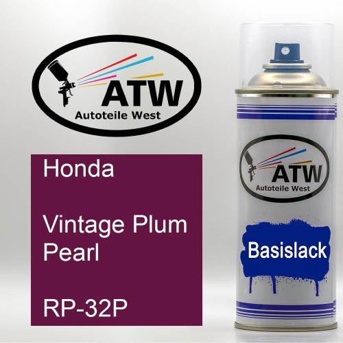 Honda, Vintage Plum Pearl, RP-32P: 400ml Sprühdose, von ATW Autoteile West.
